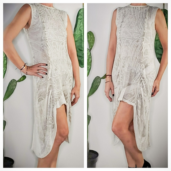 Skif Dresses & Skirts - Skif Intl knit sweater dress w fishtail sides EUC